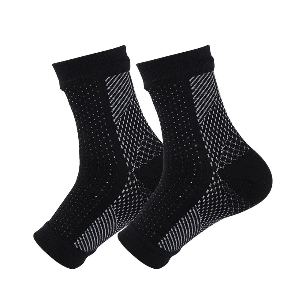 Chaussettes de compression noir et blanc